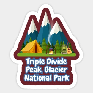 Triple Divide Peak, Glacier National Park Sticker